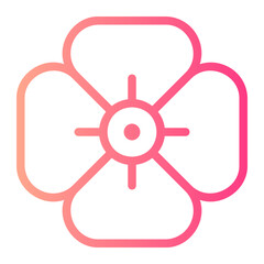 Obraz premium poppy gradient icon