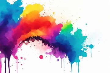 Fototapeta premium sharp contrast painted color ink. ai generative