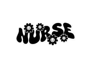 Nurse Groovy t-shirt design