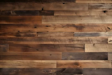 Deurstickers reclaimed wood Wall Paneling texture © Kodjovi