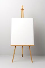 Easel, Empty Easel for painting. White painting board.