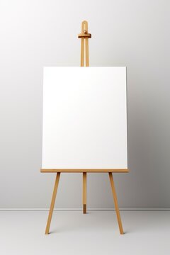 Easel, Empty Easel for painting. White painting board.