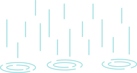 rain vector illustration isolated