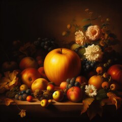 Obraz na płótnie Canvas golden apple illustration