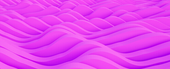 Abstract pink parametric background. 3d rendering