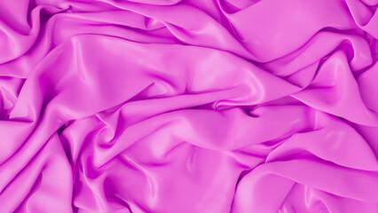 Abstract pink latex background.  Smooth pink fashion. Pastel luxury texture. pink silk, satin. 3d rendering