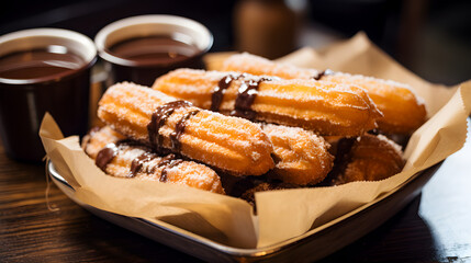 Typical Christmas food. AI generated