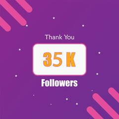Thank you for 35k followers vector design.eps
