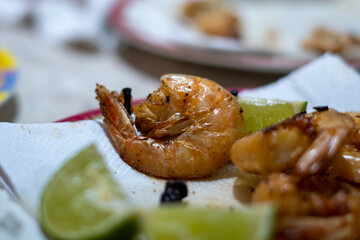 Blackberries on a wooden table