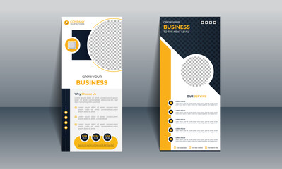 Flyer design for business, gym, education and restaurant etc. Brochure in DL size with double sided.