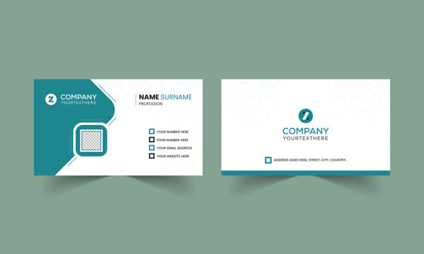 Business card for company and brand etc. Creative and modern visiting card.