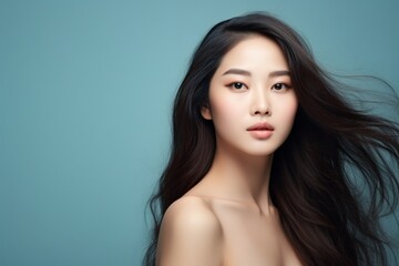 Naklejka premium Graceful Beauty in Minimalist Style