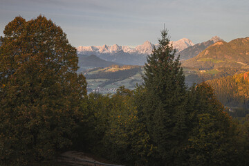 Sunrise with the Tote Gebirge in Windischgarsten, Upperaustria