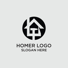 Home logo design unique concept Premium Vector
