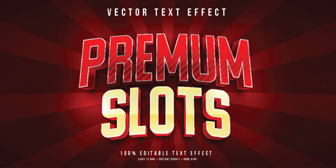 Casino game 3d editable text effect