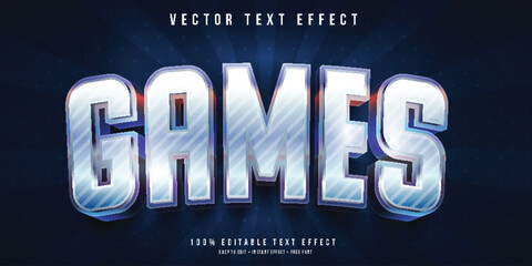 Game 3d editable text effect