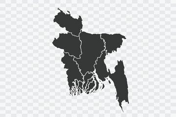 Bangladesh Map Shadow Color on White Background quality files Png