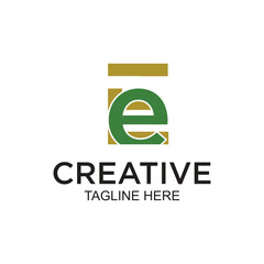Creative logo design simple concept Premium Vector