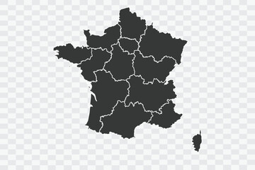 France Map Shadow Color on White Background quality files Png