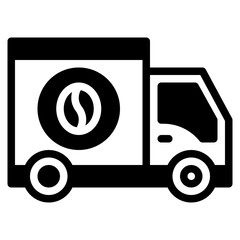 Coffee truck icon