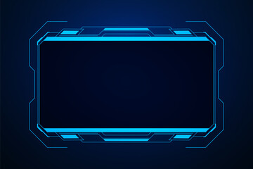 Sci fi futuristic user interface, HUD template frame design, Technology abstract background	
 - obrazy, fototapety, plakaty