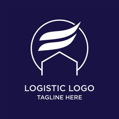 Fototapeta premium logistic Logo design simple concept Premium Vector