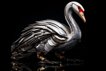 Fototapeta premium A robot swan