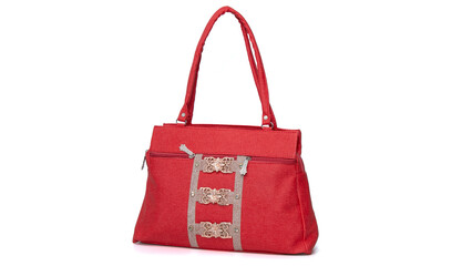Naklejka premium You'll be captivated by the detailed embroidery work on these handbags, which narrates stories of Tamil culture and history through every stitch.