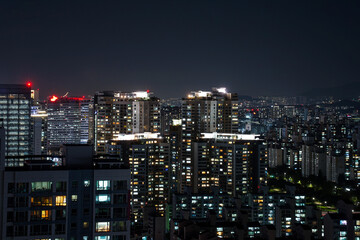 Fototapeta na wymiar The scenery of Bundang City in Seongnam, Gyeonggi-do, Korea