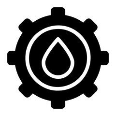 water management glyph icon