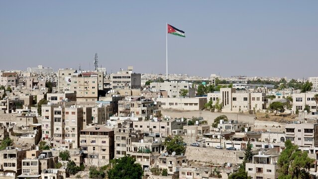 Amman, Hauptstadt Jordaniens, Stadtansicht