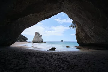 Keuken spatwand met foto cave in the sea © Nicolas