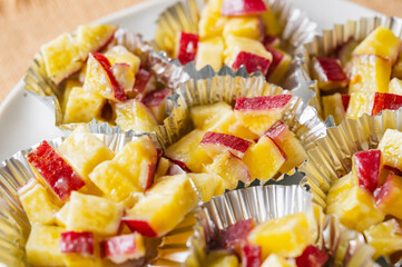 旬の食材で作る鬼まんじゅう