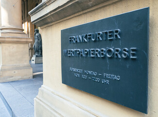 Frankfurter stock exchange - obrazy, fototapety, plakaty