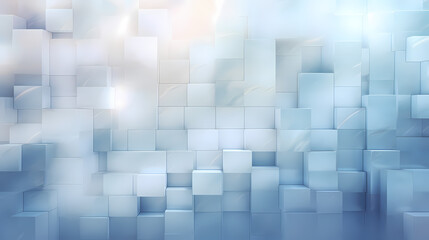 An abstract artistic rendering of a wall textured with light white-blue blocks, amidst a dreamy, soft-focus ambiance