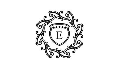 Luxury Wedding Card Logo E