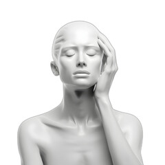 headache isolated on transparent or white background