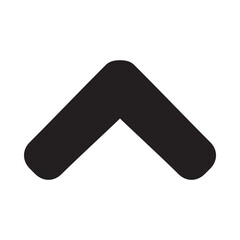 Up arrow icon vector. Scroll Up icon sign symbol vector. Up arrow vector icon illustration isolated on white background