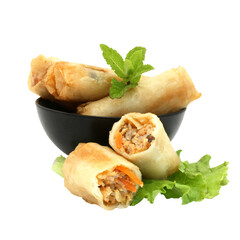 Nems - Spring rolls / transprent background