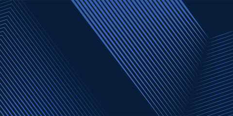 Dark blue background. Modern lines curves abstract presentation background. Luxury paper cut background