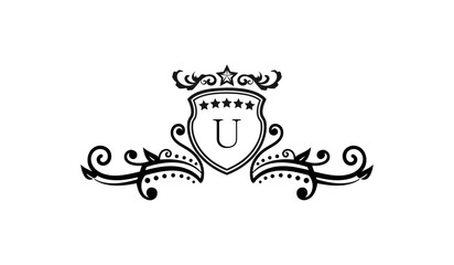Luxury Anniversary Card Logo U