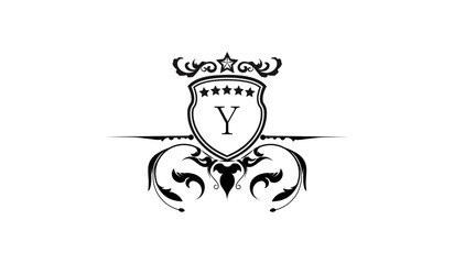 Luxury Wedding Card Logo Y