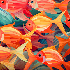 Abstract Fish Pattern
