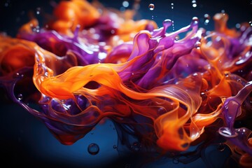 Oil Water Wonderland: A surreal and psychedelic abstract created by vividly colored oil patterns on water's surface for your desktop wallpaper.