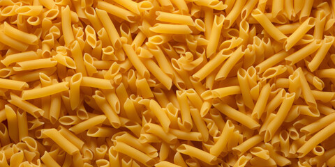 Texture Of Scattered Raw Pasta On A Flat Surface For Background Created Using Artificial Intelligence