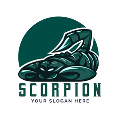 Scorpion Mascot logo design vector illustration template