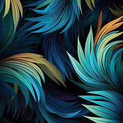 Abstract Palm Pattern
