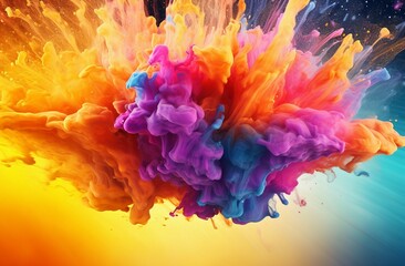 Abstract color explosion