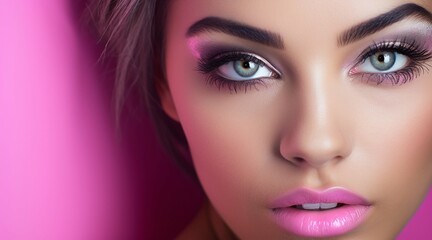 Fototapeta premium A girl with beautiful eyes