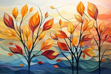 Fototapeta premium abstract autumn background